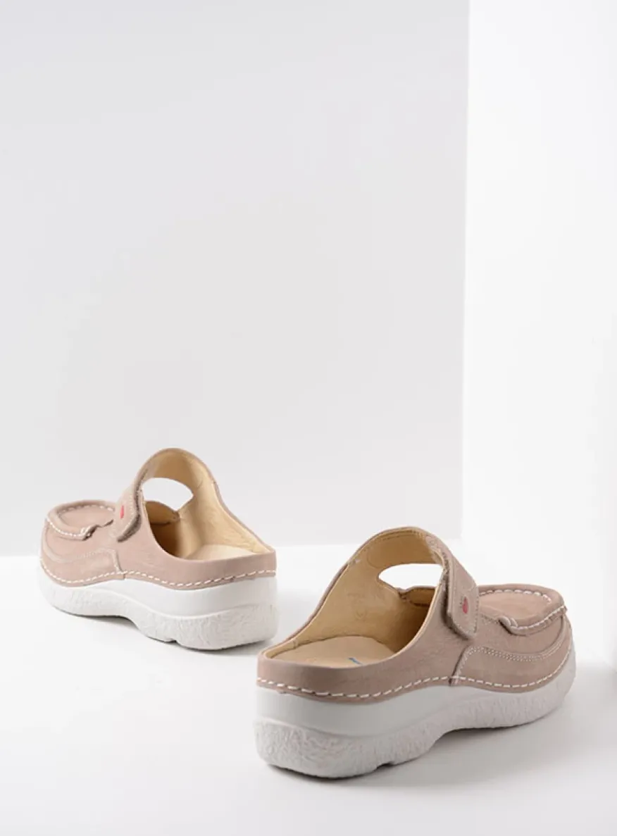 Roll Slipper - safari nubuck