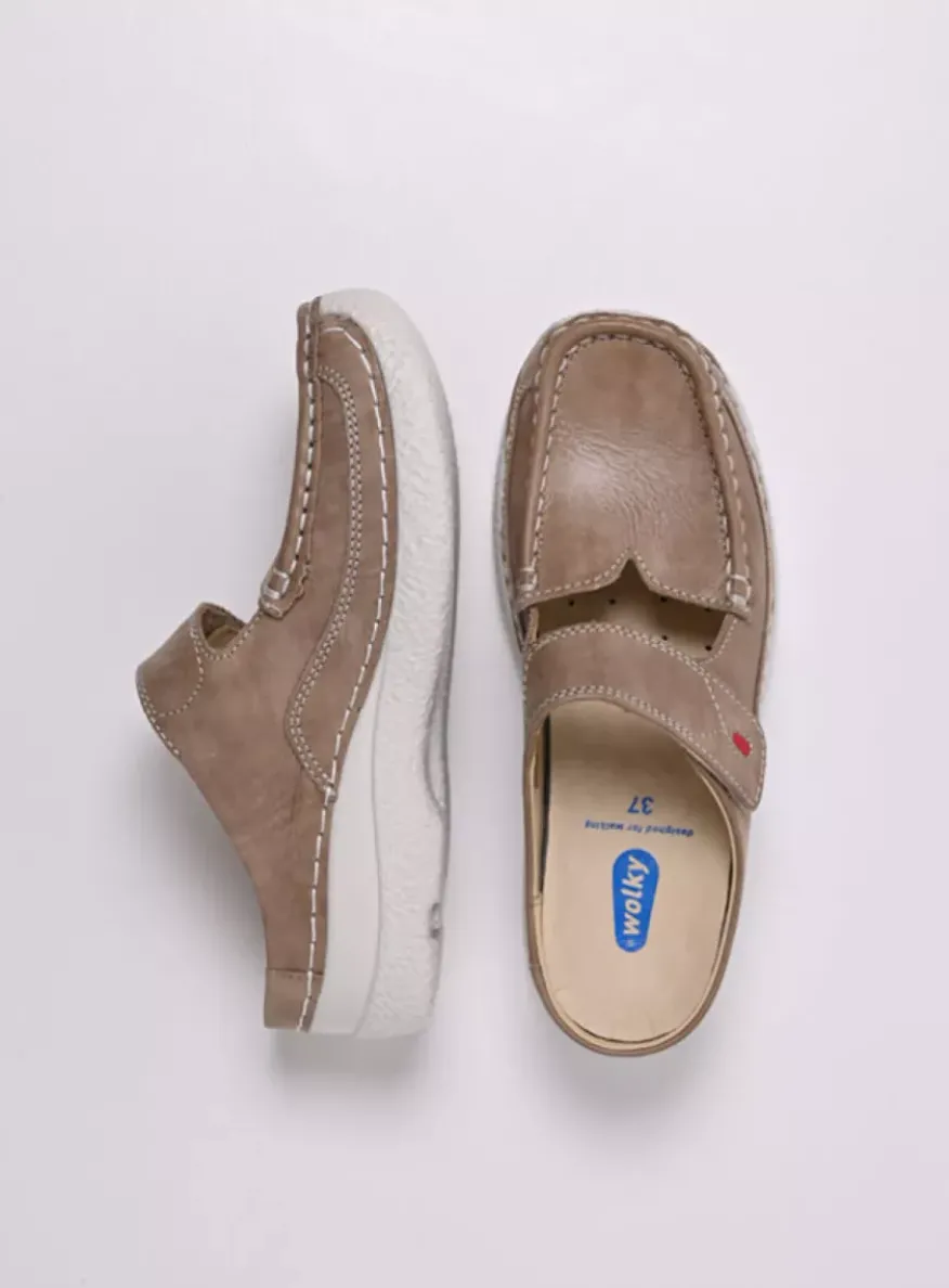 Roll Slipper - safari effectleer