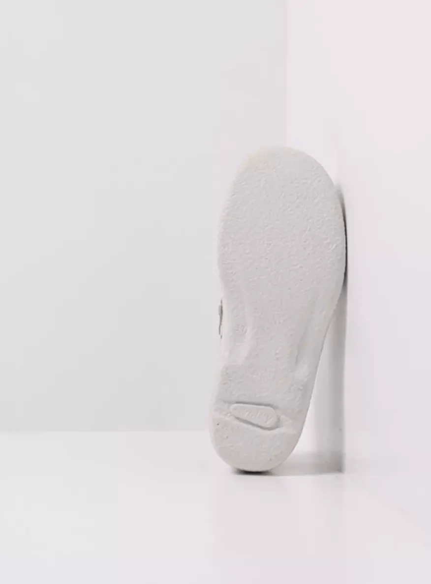 Roll Strap - gebroken wit leer