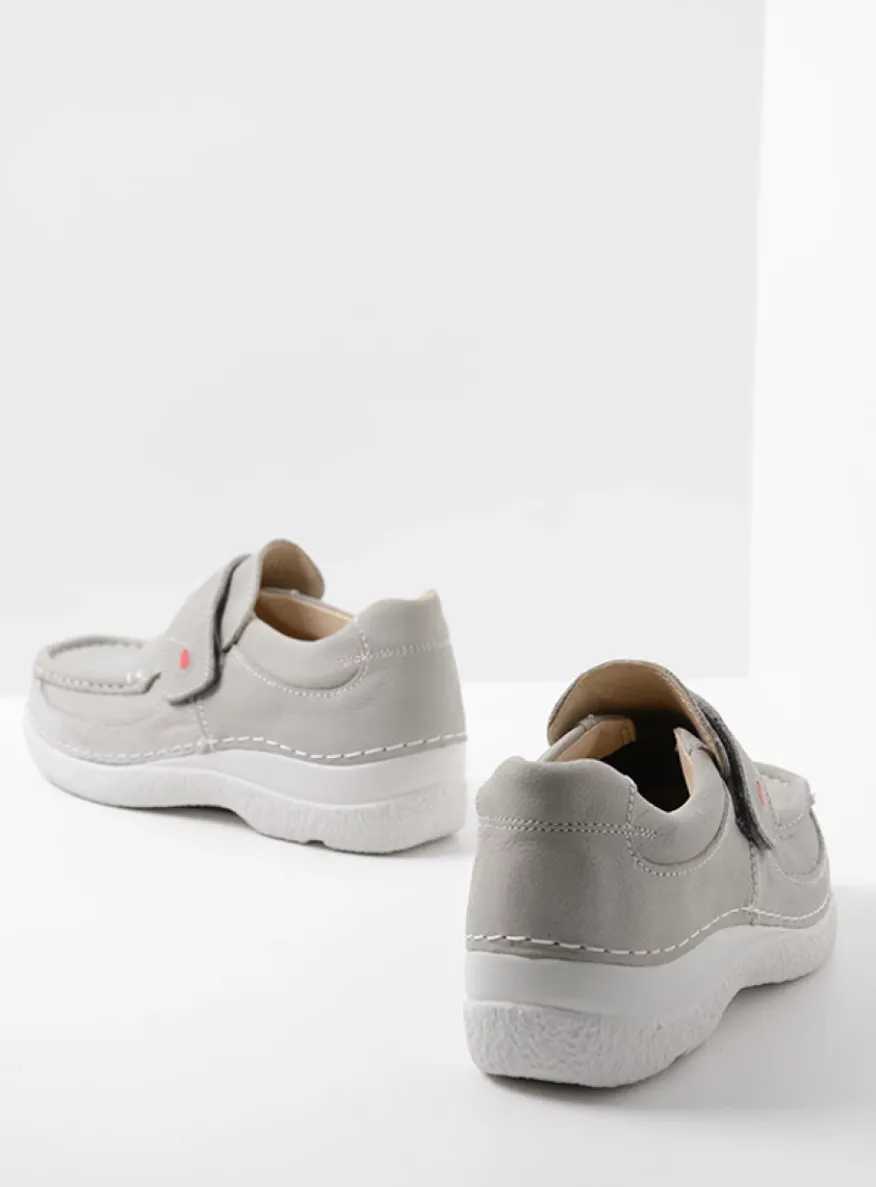 Roll Strap - lichtgrijs nubuck