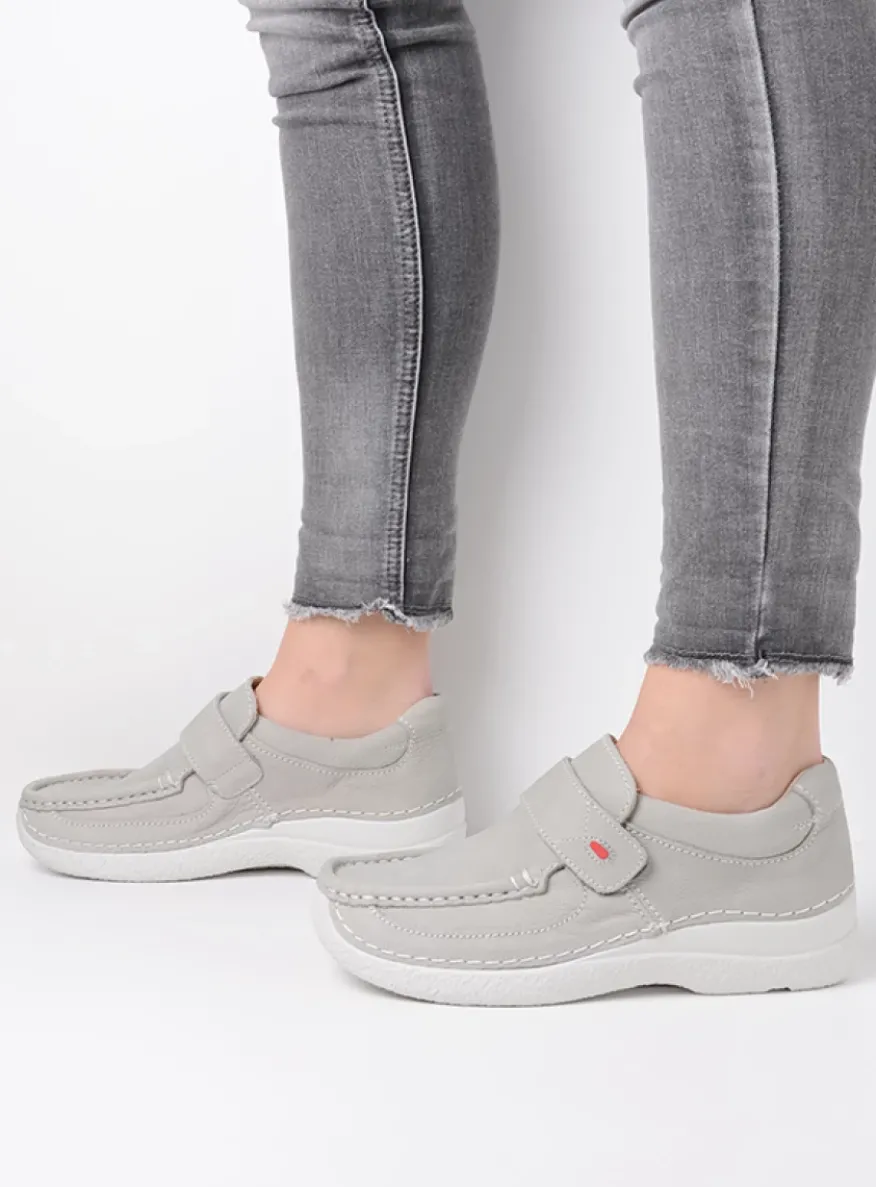 Roll Strap - lichtgrijs nubuck