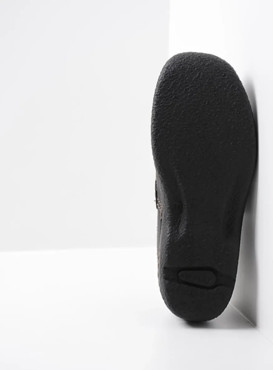 Roll Strap - zwart leer