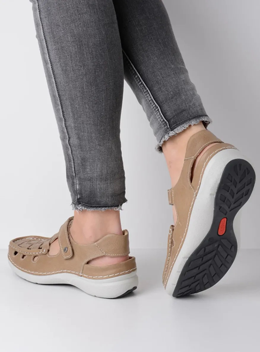 Rolling Sun - beige leer