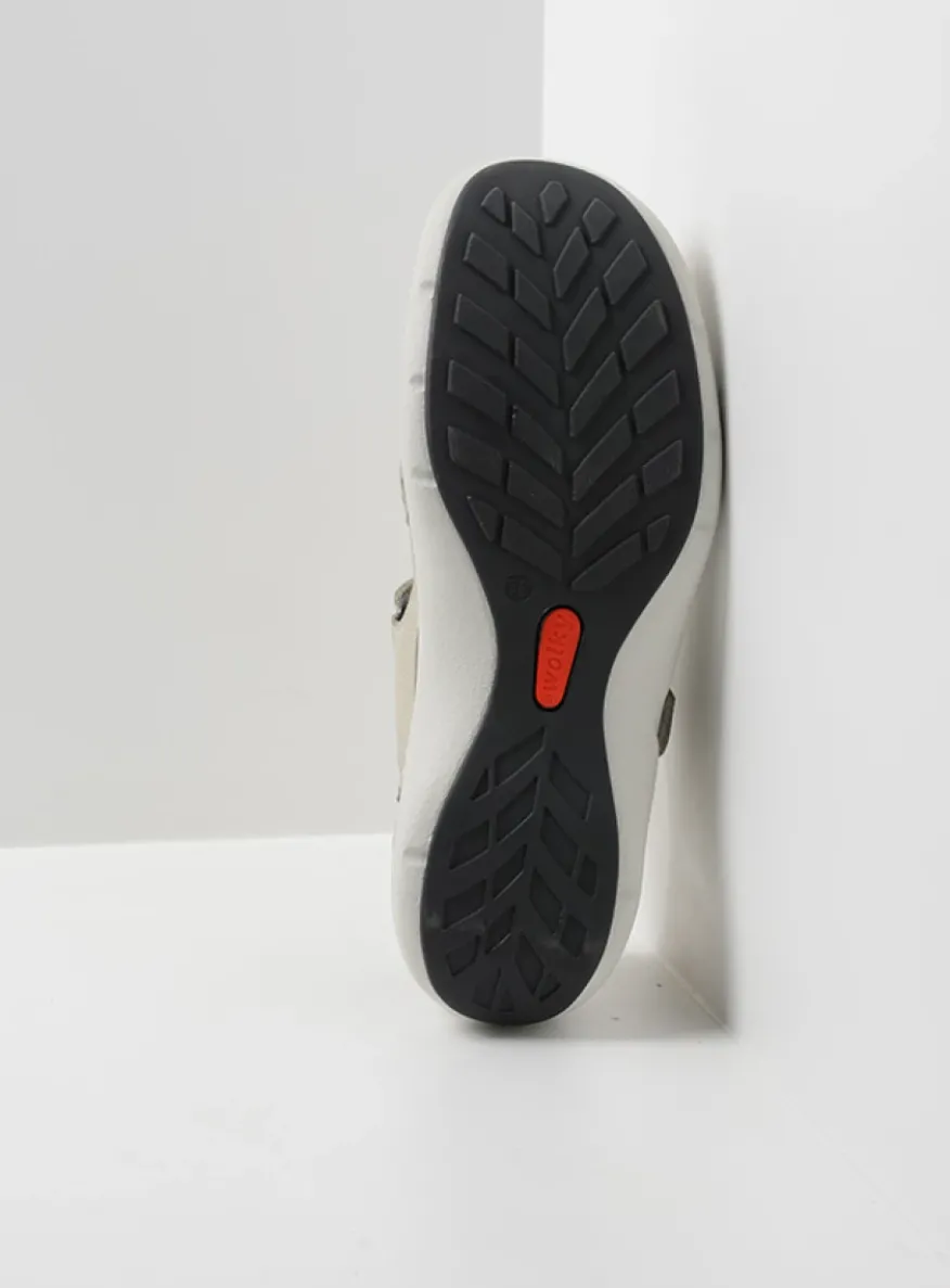 Rolling Sun - gebroken wit leer