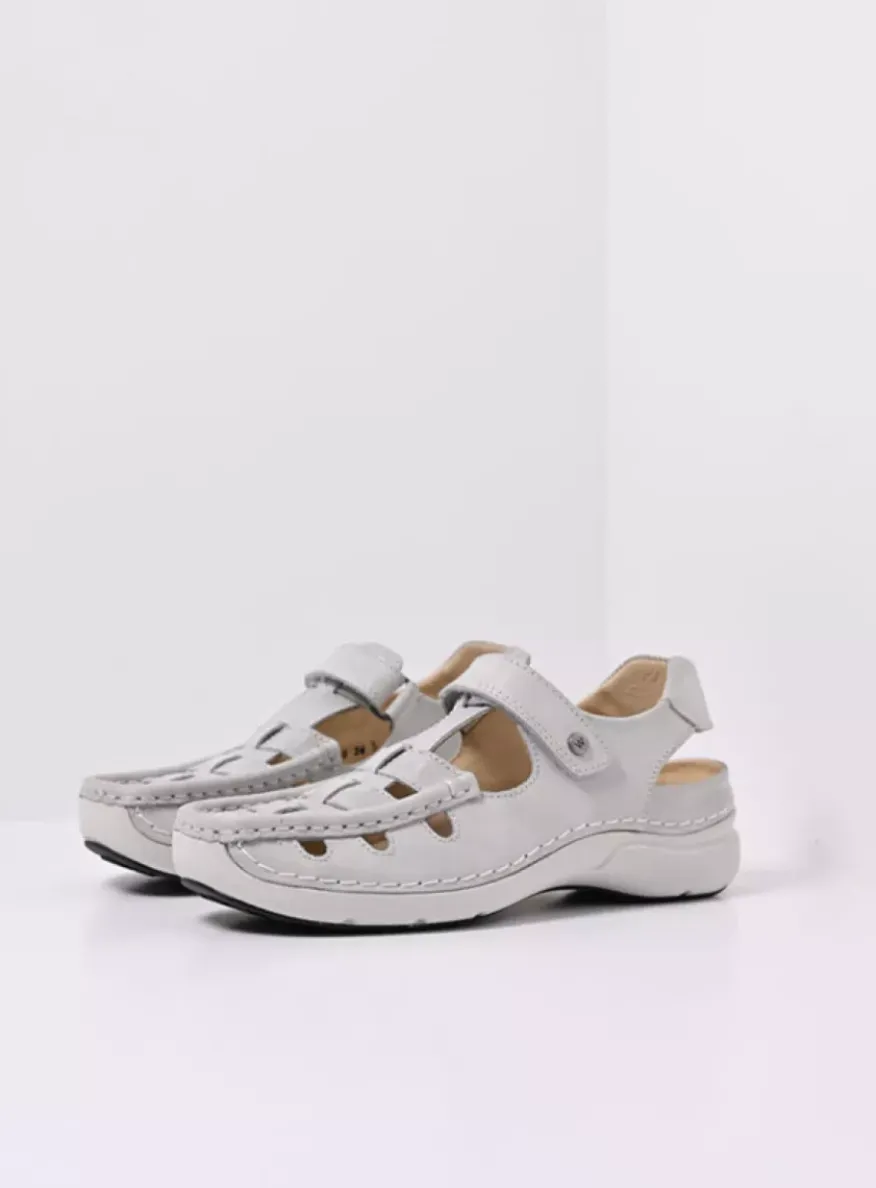 Rolling Sun - gebroken wit effectleer