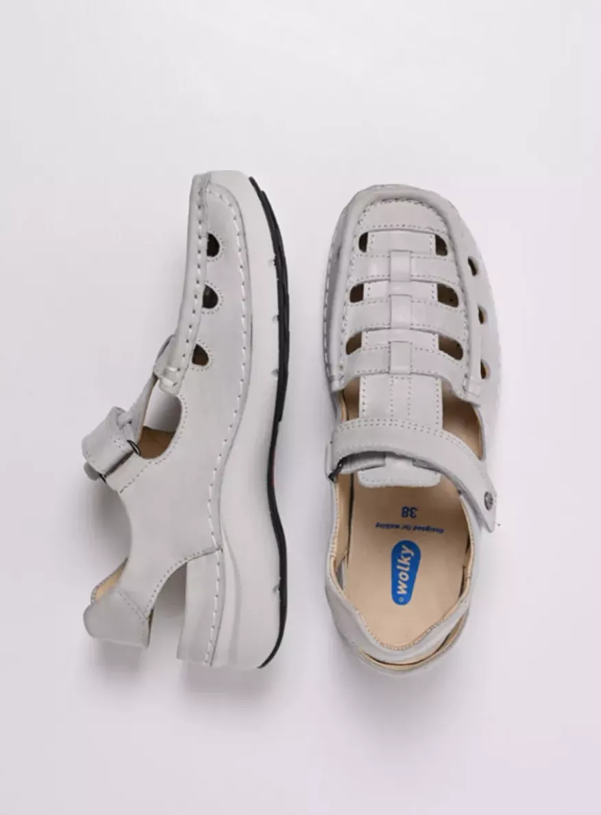 Rolling Sun - gebroken wit effectleer