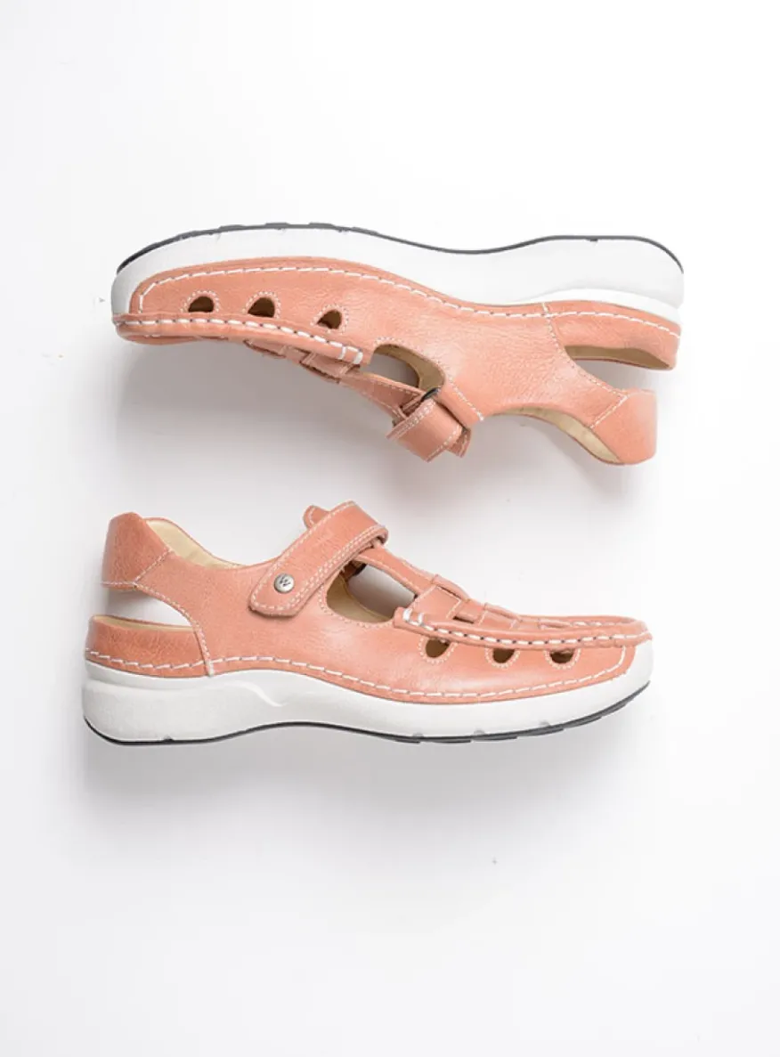 Rolling Sun - oud roze leer