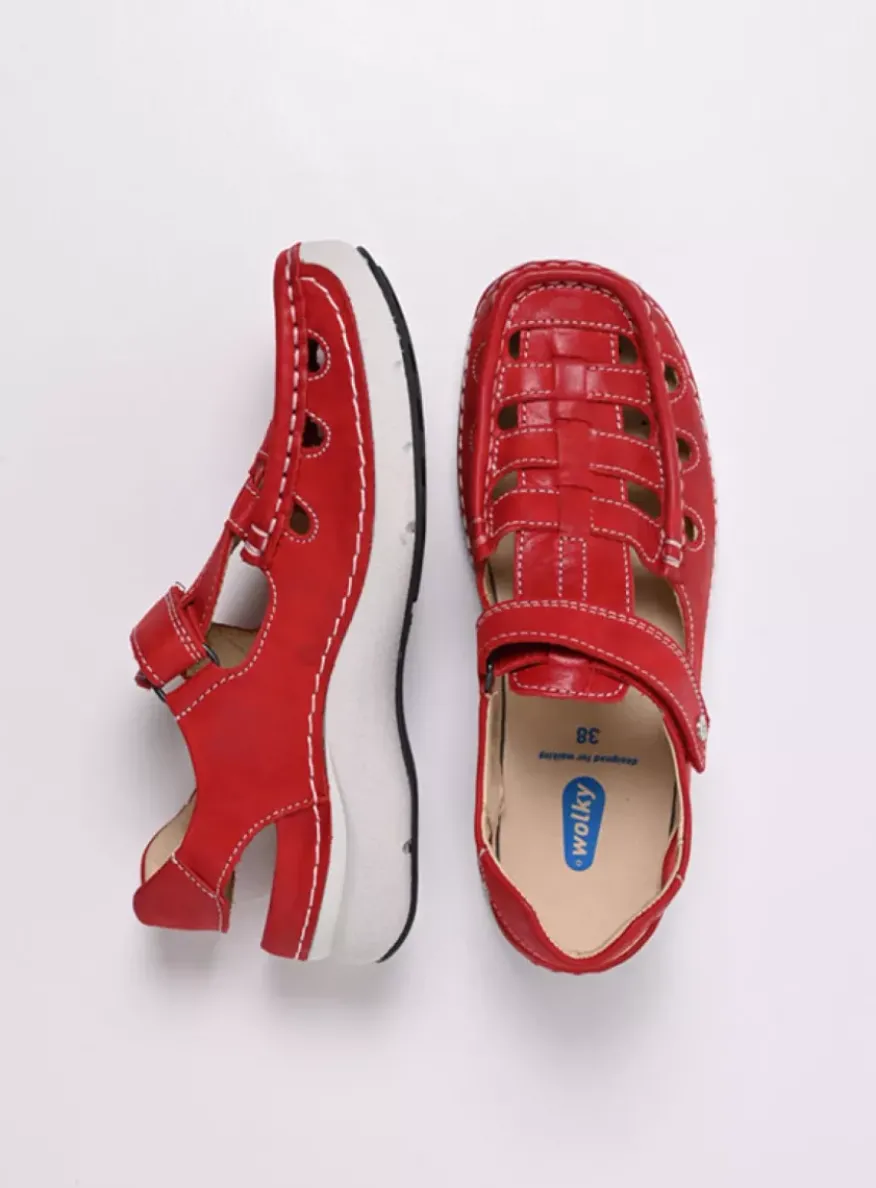 Rolling Sun - rood effectleer