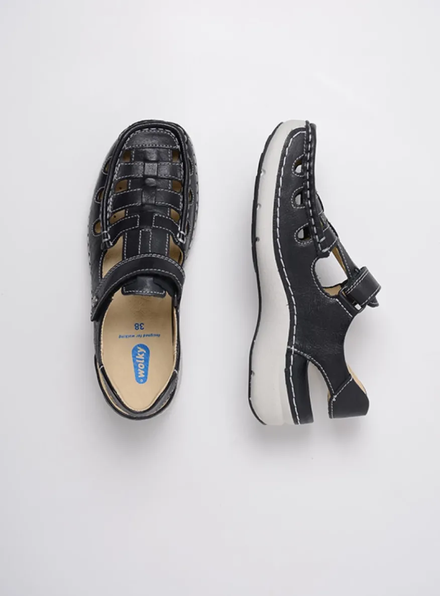 Rolling Sun - zwart leer