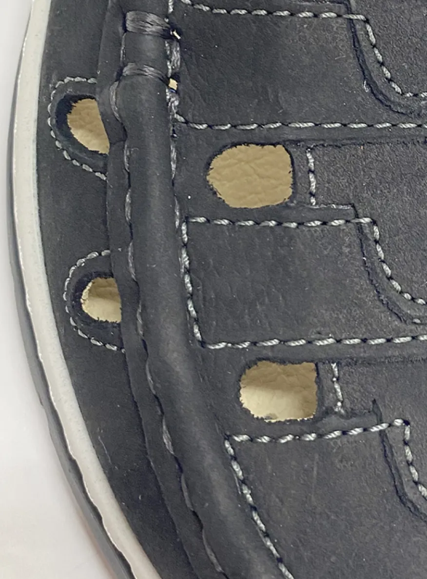 Rolling Sun - zwart leer