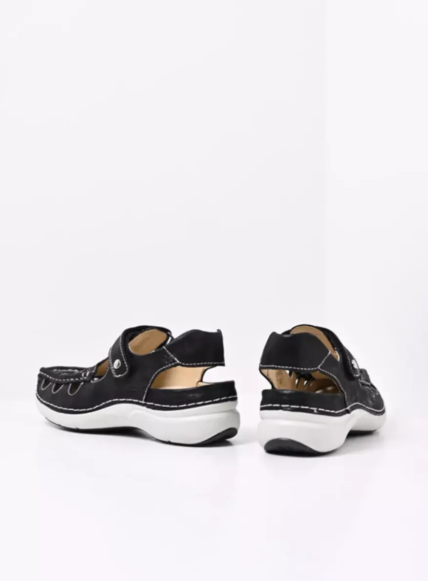 Rolling Sun - zwart effectleer