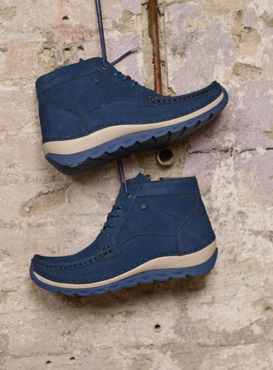 Salado - blauw nubuck
