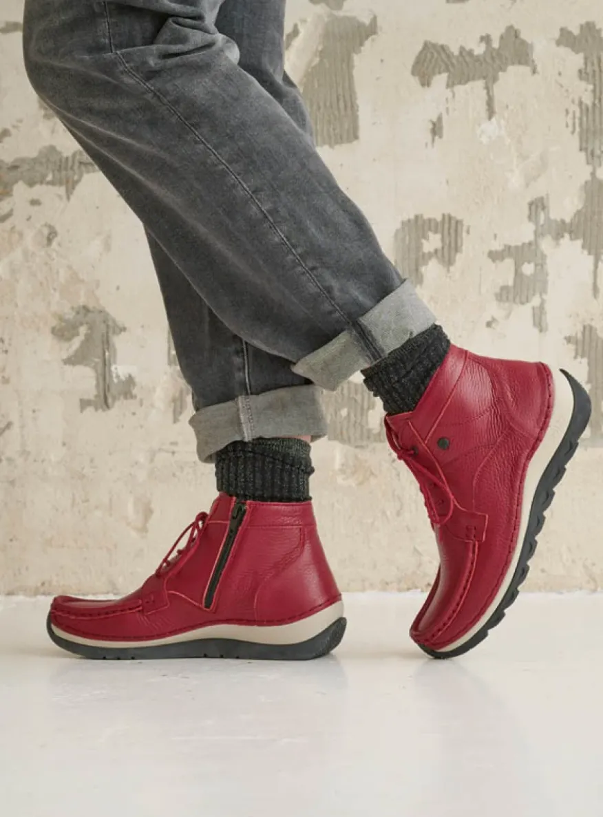 Salado - bordeauxrood leer