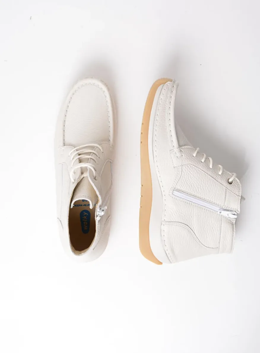 Salado - creme wit leer