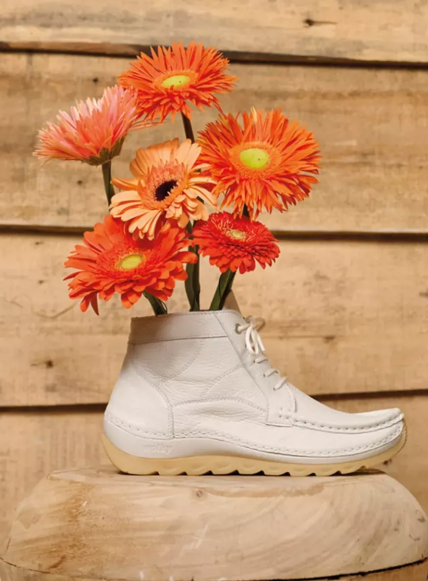 Salado - creme wit leer