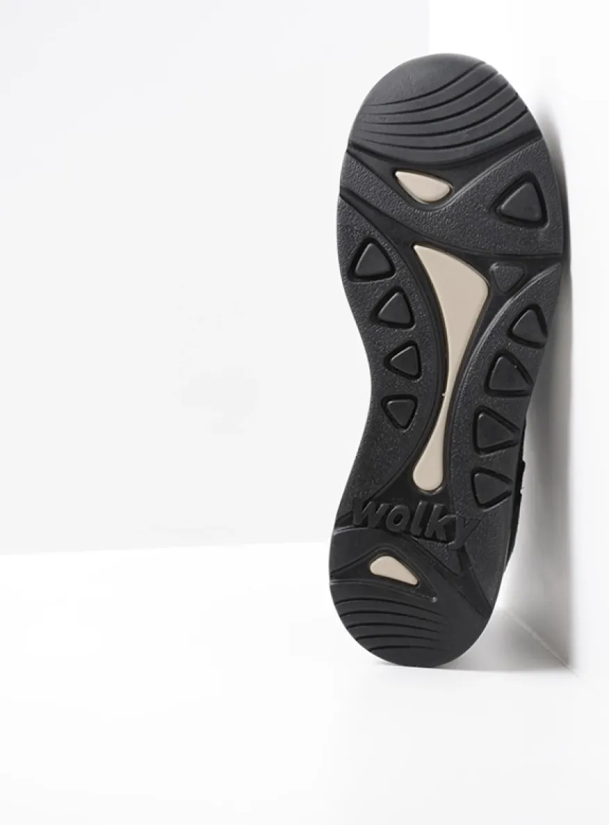 Sappho - cognac combi leer