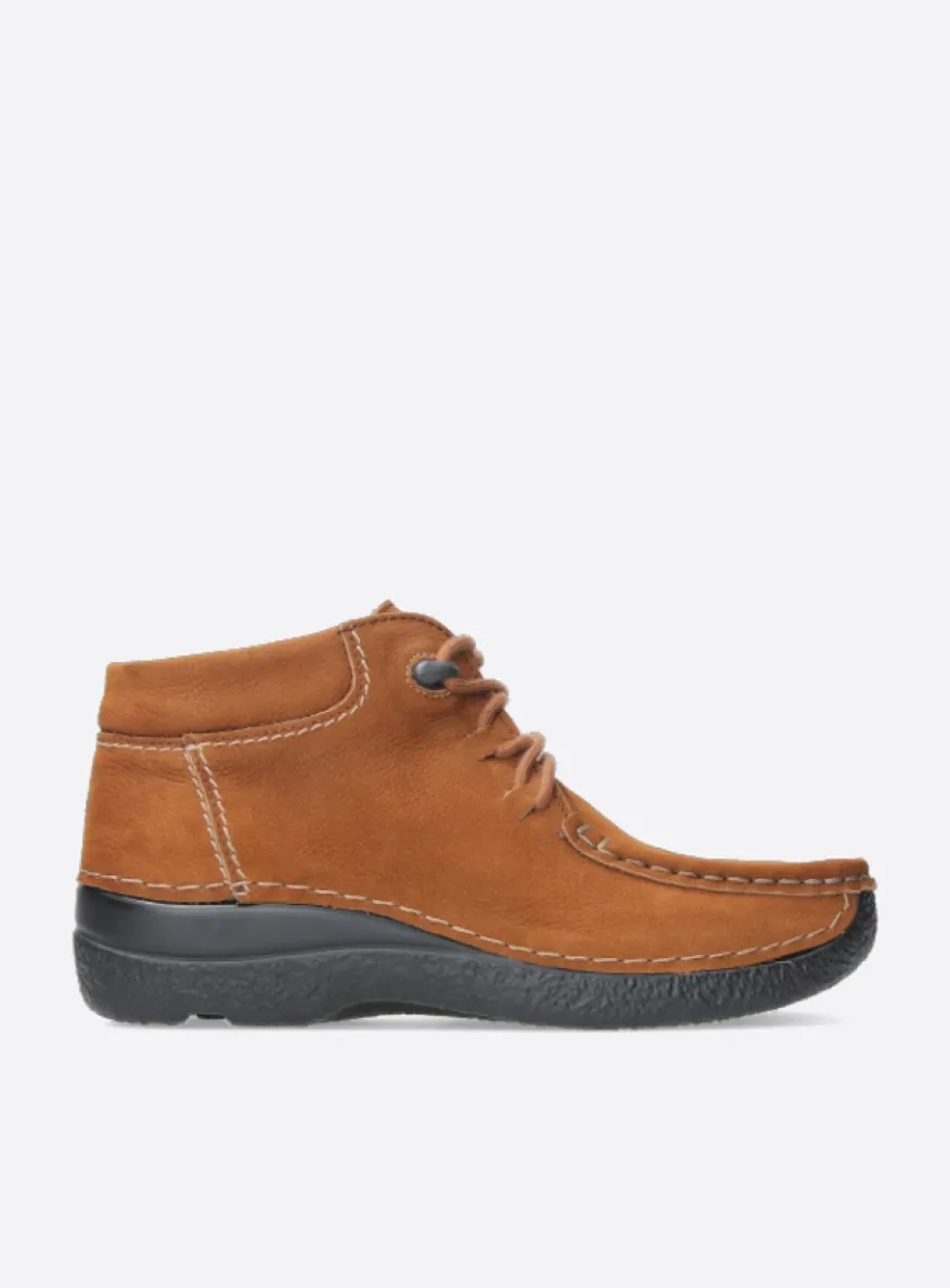 Seamy Moc - cognac nubuck