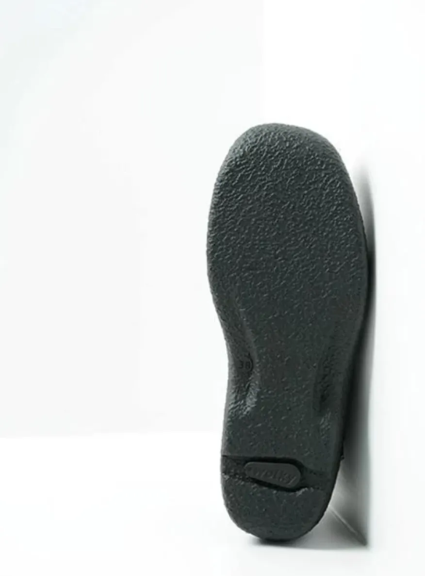 Seamy Moc - zwart nubuck