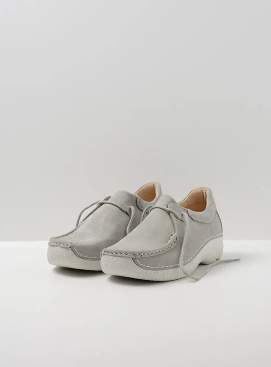 Seamy Shoe - lichtgrijs nubuck