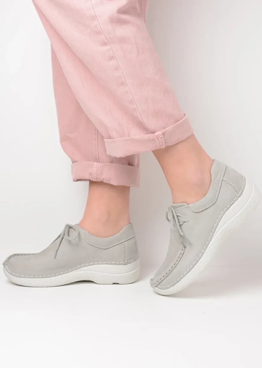 Seamy Shoe - lichtgrijs nubuck