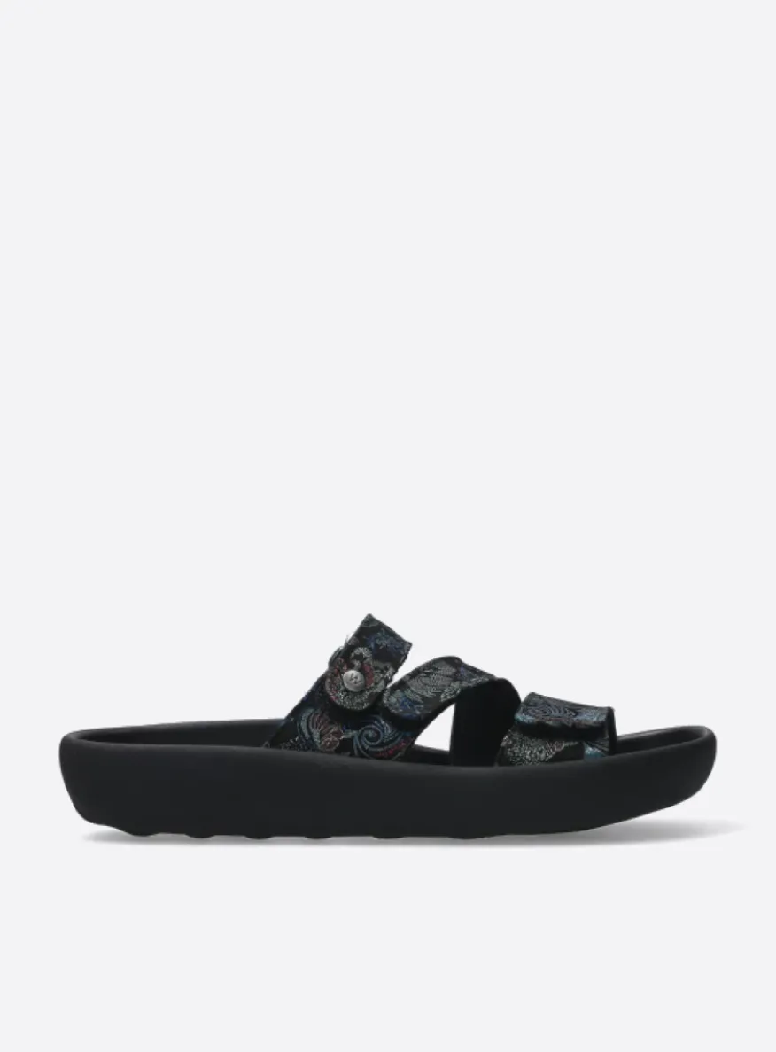 Sense - zwart/blauw suede