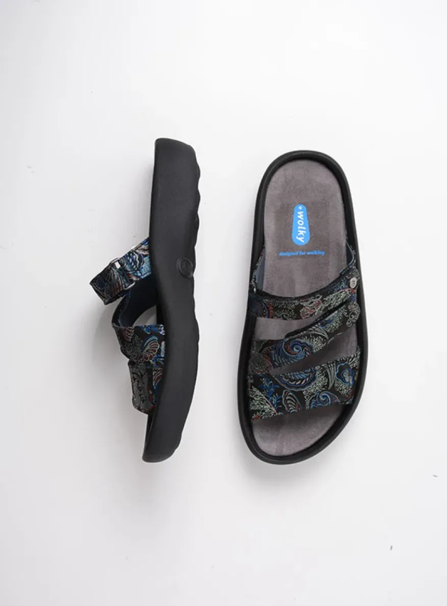 Sense - zwart/blauw suede