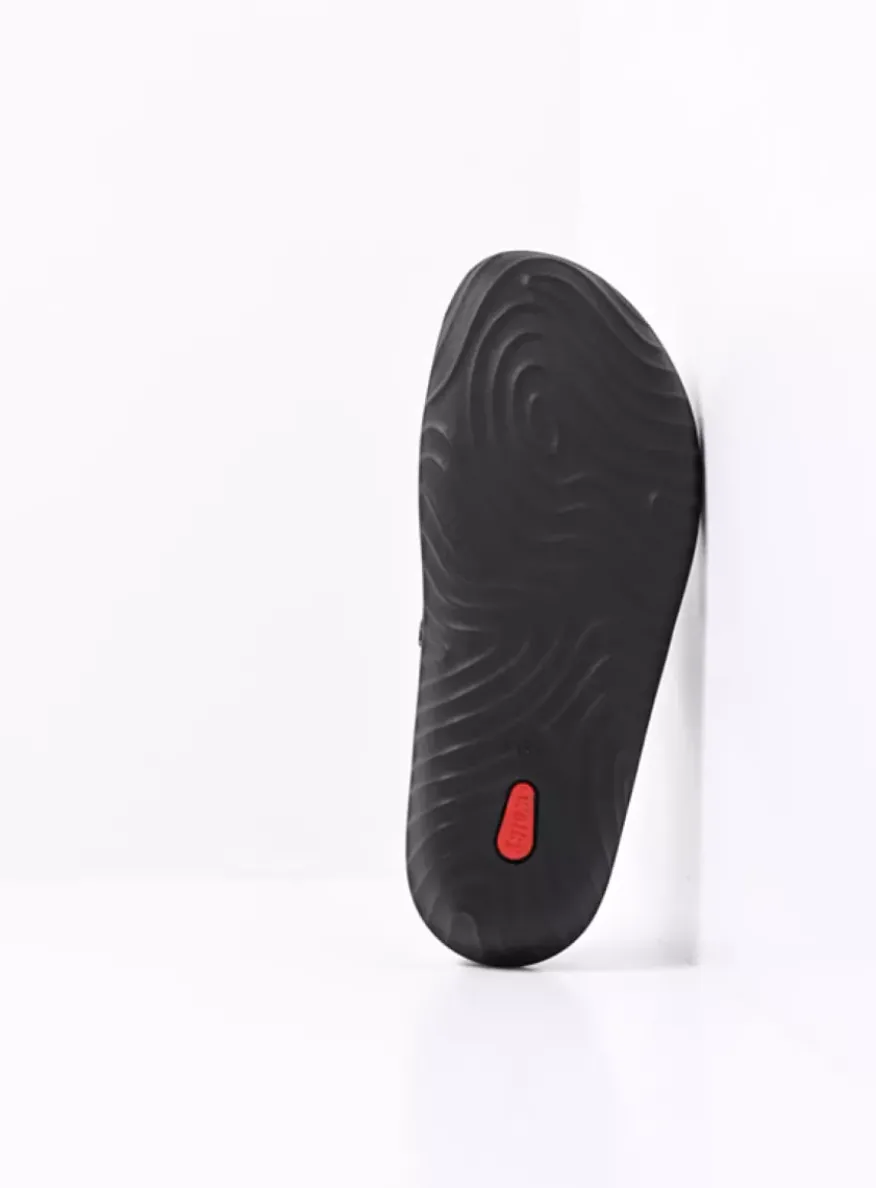 Sense - zwart/multi flower nubuck