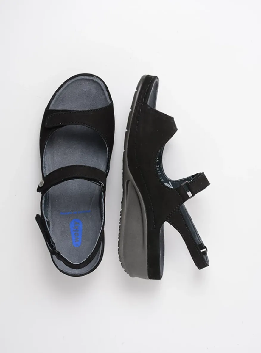 Shallow - zwart nubuck