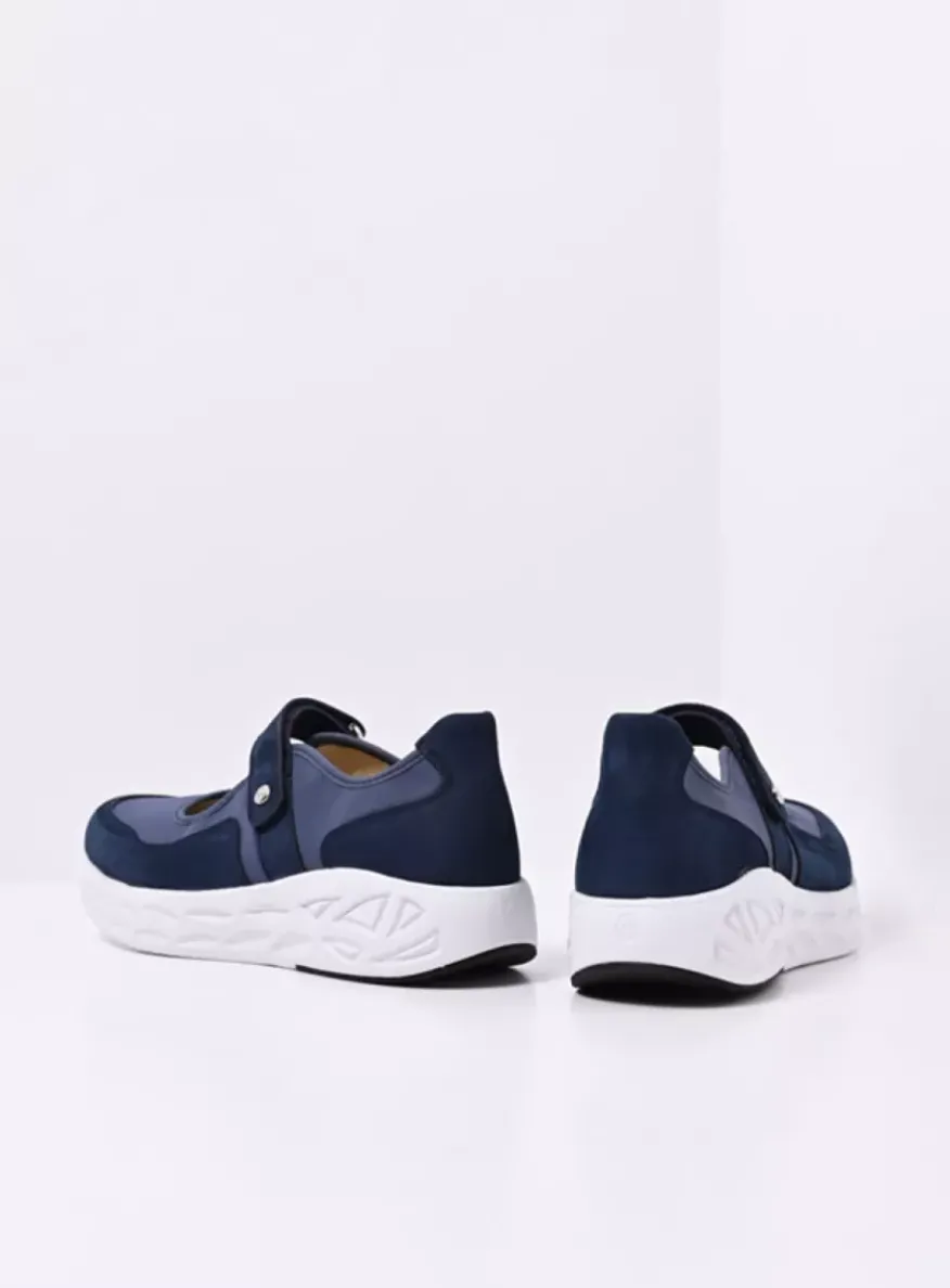 Spring S2F - denim combi stretch leer