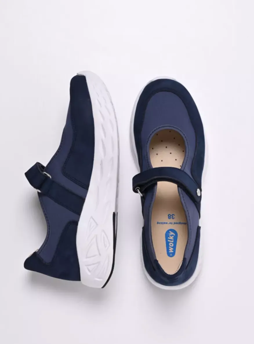 Spring S2F - denim combi stretch leer