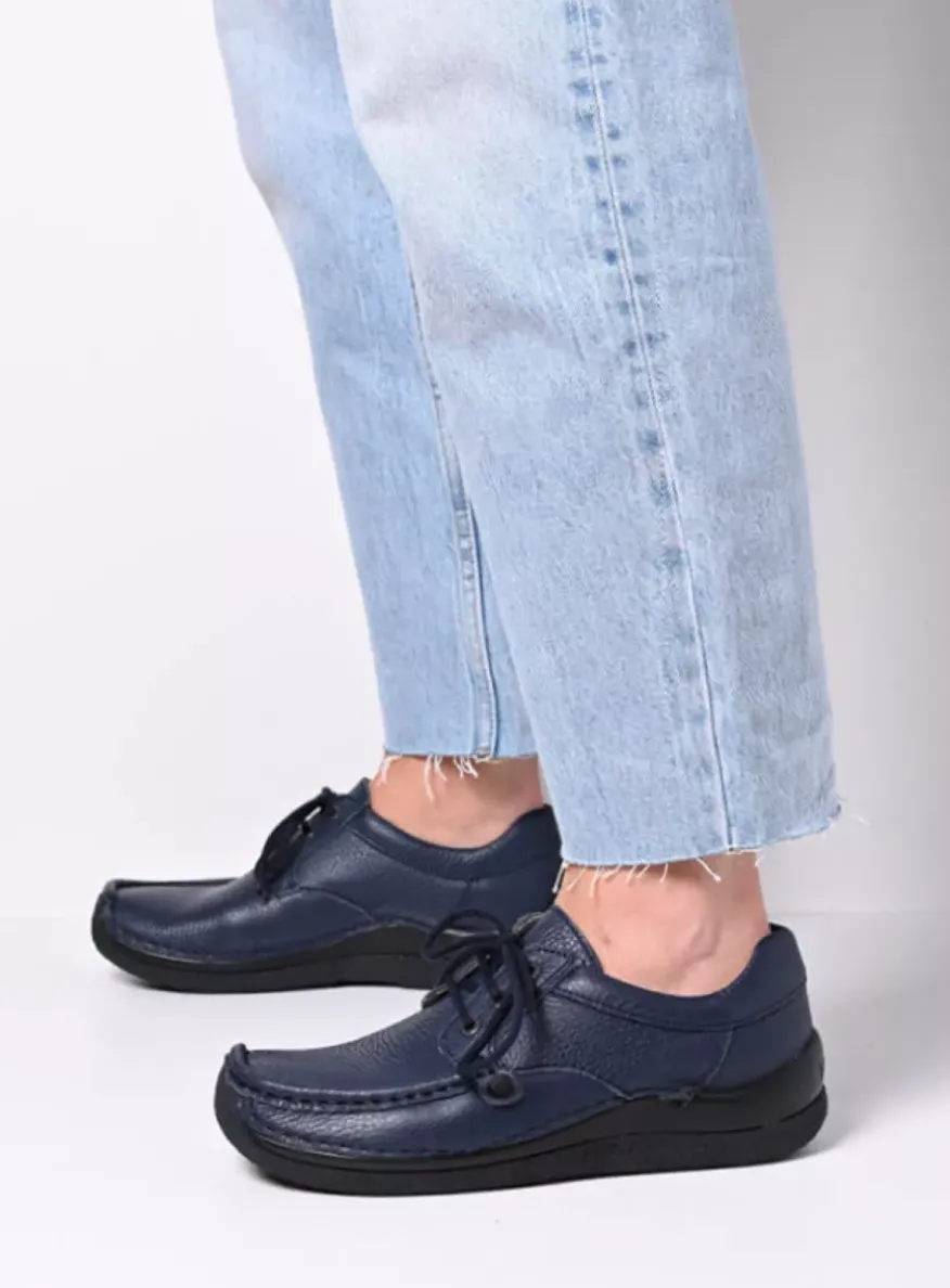 Taranta - donkerblauw leer