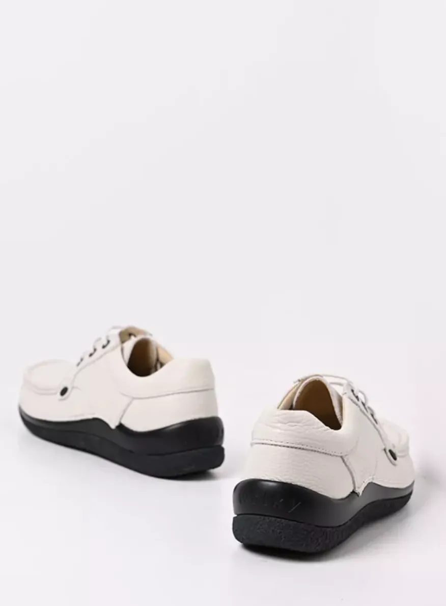 Taranta - wol wit leer