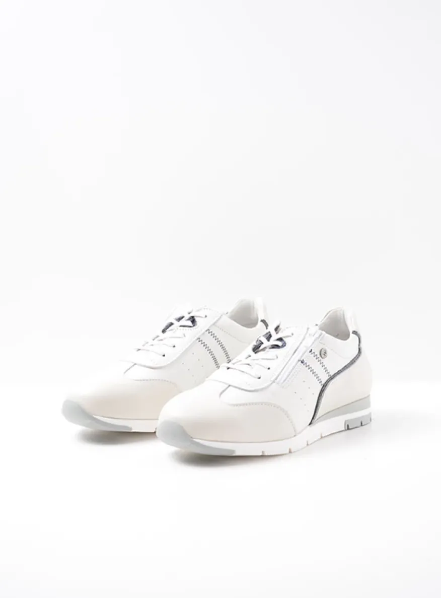 Yell XW - wit/blauw leer